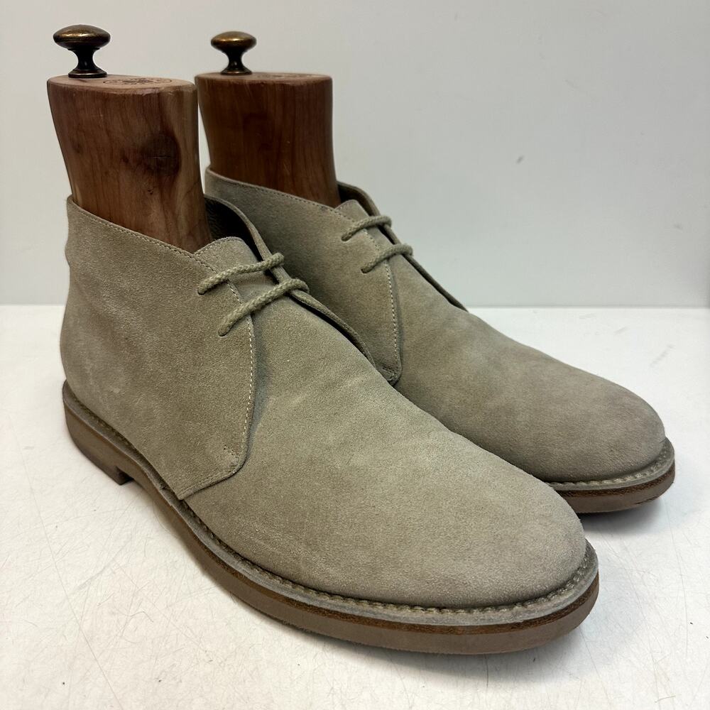 NEW HEELS Brunello Cucinelli Tan Suede Chukka Boot Made in Italy EU 44 US 11